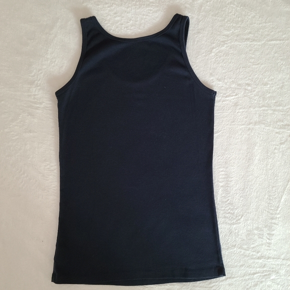 John Lewis Pure Cotton navy tank - Picture 3 of 3